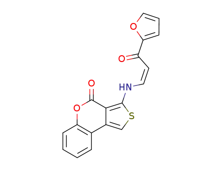 3-<1-(2-furyl)-1-oxo-2-propen-3-ylamino>thieno<3,4-c>coumarin