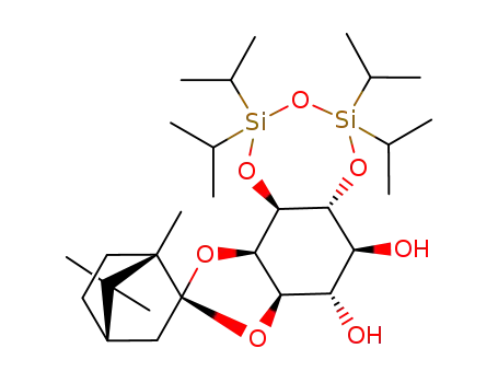 (1R,2R,4R,6′S,7′S,7a′R,10a′R,10b′R)-2′,2′,4′,4′-tetraisopropyl-1,7,7-trimethylhexahydrospiro[bicyclo[2.2.1]heptane-2,9′-[1,3]dioxolo[4′,5′:3,4]benzo[1,2-f ][1,3,5,2,4]trioxadisilepine]-6′,7′-diol