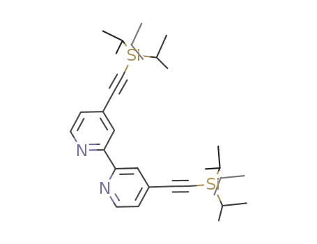 4,4’-bis[2,2'-(triisopropylsilyl-ethynyl)]-2,2'-bipyridine