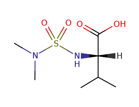 Molecular Structure of 174602-62-1 (L-Valine, N-[(dimethylamino)sulfonyl]-)