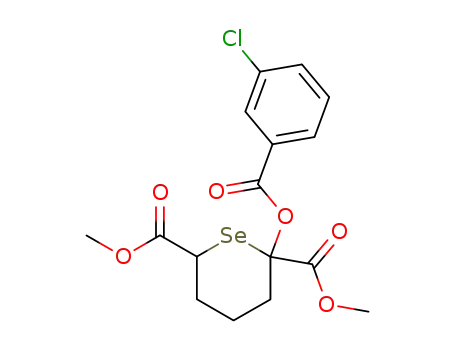 Dimethyl 2-(m-chlorobenzoyloxy)selenane-2,6-dicarboxylate
