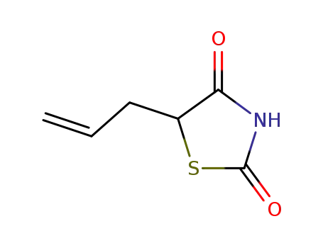 Molecular Structure of 313271-23-7 (2,4-Thiazolidinedione,  5-(2-propenyl)-  (9CI))