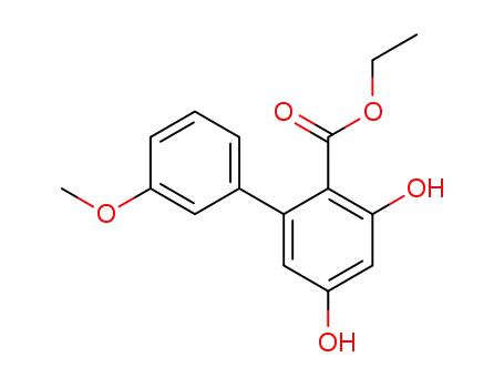 3'-methoxy-3,5-dihydroxybiphenyl-2-carboxylic acid ethyl ester