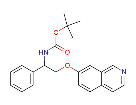 [2-(isoquinolin-7-yloxy)-1-phenyl-ethyl]-carbamic acid <i>tert</i>-butyl ester