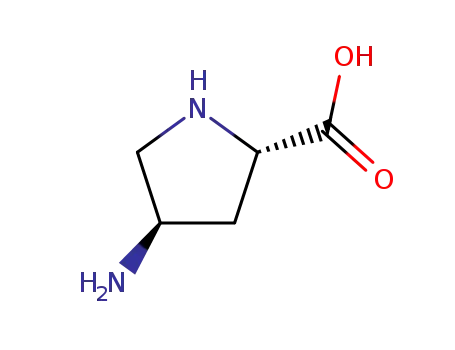 Molecular Structure of 16257-88-8 (L-Proline, 4-amino-, (4R)- (9CI))