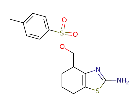 Molecular Structure of 405071-51-4 (4-Benzothiazolemethanol, 2-amino-4,5,6,7-tetrahydro-,
4-methylbenzenesulfonate (ester))