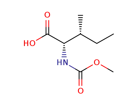 Molecular Structure of 1252601-88-9 ((2S,3R)-2-(methoxycarbonylamino)-3-methylpentanoic acid)