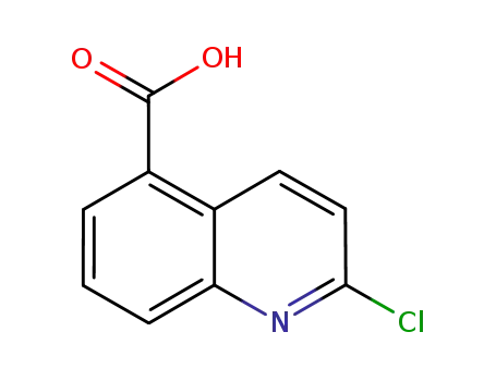 Molecular Structure of 1092287-30-3 (2-Chloroquinoline-5-carboxylic acid)