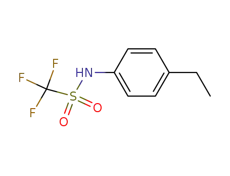 Molecular Structure of 50585-75-6 (Methanesulfonamide, N-(4-ethylphenyl)-1,1,1-trifluoro-)
