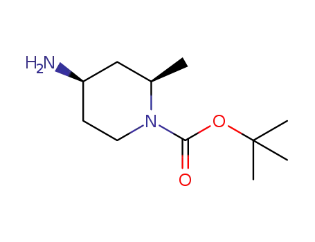 Molecular Structure of 1691250-97-1 (tert-butyl (2R,4R)-4-amino-2-methylpiperidine-1-carboxylate)