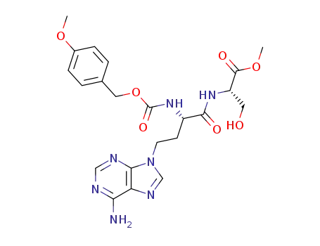 (S)-2-[(S)-4-(6-Amino-purin-9-yl)-2-(4-methoxy-benzyloxycarbonylamino)-butyrylamino]-3-hydroxy-propionic acid methyl ester