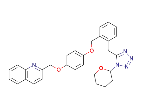 2-(4-{2-[1-(Tetrahydro-pyran-2-yl)-1H-tetrazol-5-ylmethyl]-benzyloxy}-phenoxymethyl)-quinoline