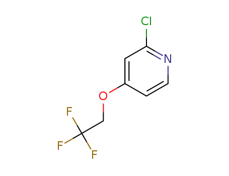 Molecular Structure of 885277-01-0 (2-CHLORO-4-(2,2,2-TRIFLUORO-ETHOXY)-PYRIDINE)