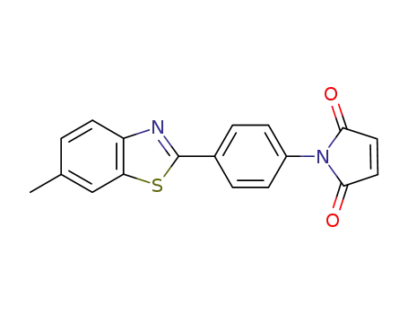 Molecular Structure of 19735-68-3 (1-[4-(6-METHYL-BENZOTHIAZOL-2-YL)-PHENYL]-PYRROLE-2,5-DIONE)