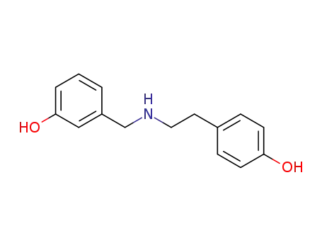 Molecular Structure of 63144-69-4 (Phenol, 3-[[[2-(4-hydroxyphenyl)ethyl]amino]methyl]-)
