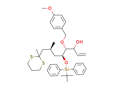 (4R,5S,7S)-5-(tert-Butyl-diphenyl-silanyloxy)-4-(4-methoxy-benzyloxy)-7-methyl-8-(2-methyl-[1,3]dithian-2-yl)-oct-1-en-3-ol