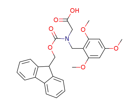 Molecular Structure of 166881-43-2 (Fmoc-N-(2,4,6-trimethoxybenzyl)-glycine)