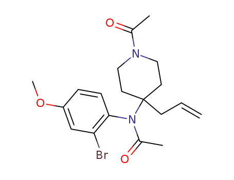 N-(1-Acetyl-4-allyl-piperidin-4-yl)-N-(2-bromo-4-methoxy-phenyl)-acetamide