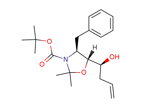 (4S,5R)-4-Benzyl-5-((S)-1-hydroxy-but-3-enyl)-2,2-dimethyl-oxazolidine-3-carboxylic acid tert-butyl ester