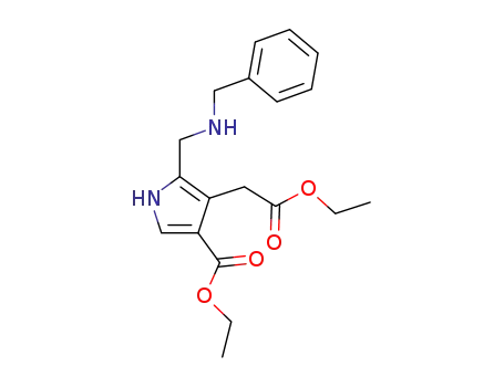 5-(Benzylamino-methyl)-4-ethoxycarbonylmethyl-1H-pyrrole-3-carboxylic acid ethyl ester