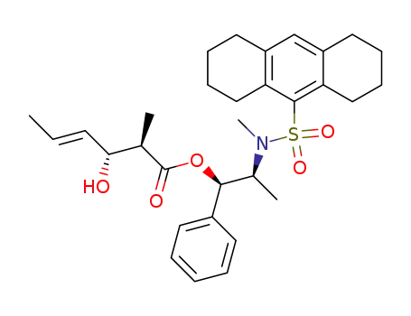 (E)-(2R,3R)-3-Hydroxy-2-methyl-hex-4-enoic acid (1R,2S)-2-[methyl-(1,2,3,4,5,6,7,8-octahydro-anthracene-9-sulfonyl)-amino]-1-phenyl-propyl ester