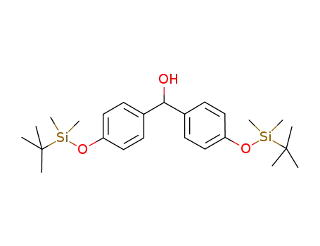 4-(tert-butyldimethylsilyloxy)-α-(4'-butyldimethylsilyloxy)phenylbenzyl alcohol