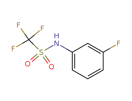 Molecular Structure of 23384-01-2 (Methanesulfonamide,  1,1,1-trifluoro-N-(3-fluorophenyl)-)