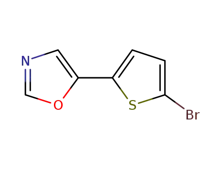 Molecular Structure of 321309-25-5 (5-(5-BROMO-2-THIENYL)-1,3-OXAZOLE)