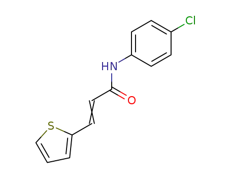 2-Propenamide, N-(4-chlorophenyl)-3-(2-thienyl)-