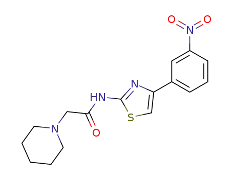 <i>N</i>-[4-(3-nitro-phenyl)-thiazol-2-yl]-2-piperidin-1-yl-acetamide