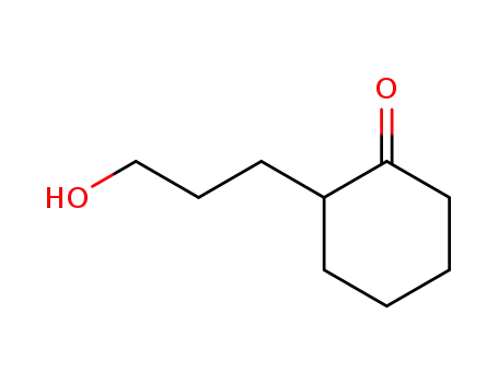 Molecular Structure of 62456-11-5 (Cyclohexanone, 2-(3-hydroxypropyl)-)