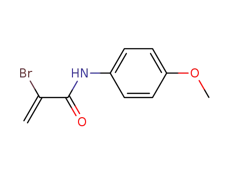 Molecular Structure of 63407-43-2 (2-Propenamide, 2-bromo-N-(4-methoxyphenyl)-)