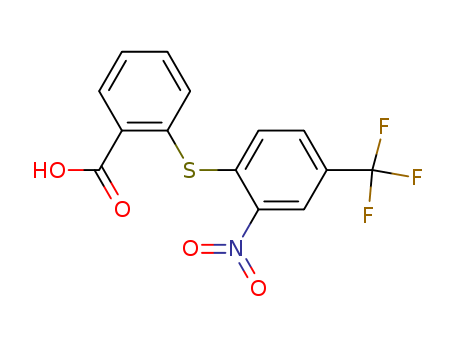 Benzoicacid, 2-[[2-nitro-4-(trifluoromethyl)phenyl]thio]-
