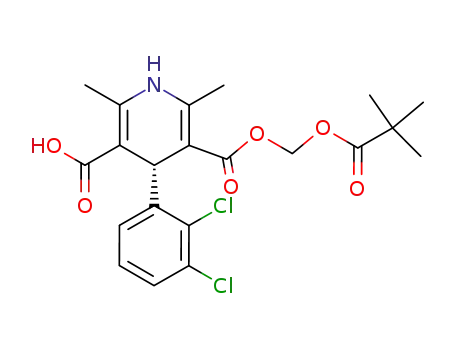 (R)-4-(2,3-dichlorophenyl)-1,4-dihydro-2,6-dimethyl-5-pivaloyloxymethoxycarbonyl-3-pyridinecarboxylic acid