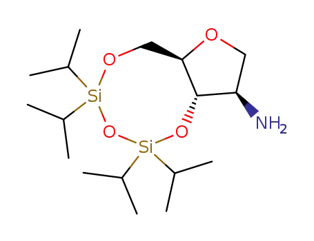 Molecular Structure of 149097-60-9 (1,4-anhydro-2-amino-2-deoxy-3,5-O-(1,1,3,3-tetraisopropyl-1,3-disiloxanediyl)-D-arabinitol)