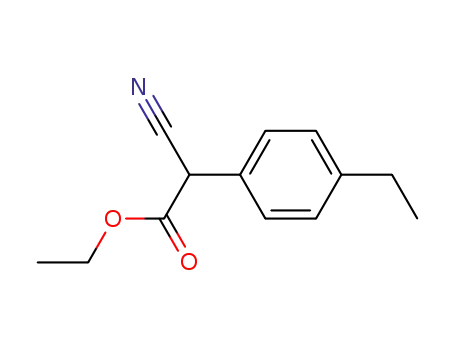 Benzeneacetic acid, alpha-cyano-4-ethyl-, ethyl ester (9CI)