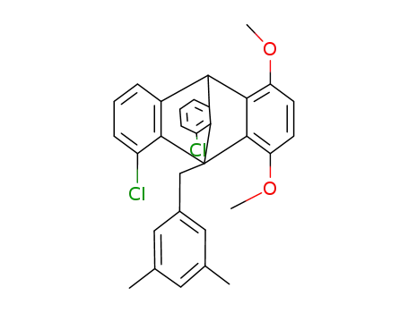 8,13-dichloro-1,4-dimethoxy-9-(3,5-dimethylbenzyl)triptycene