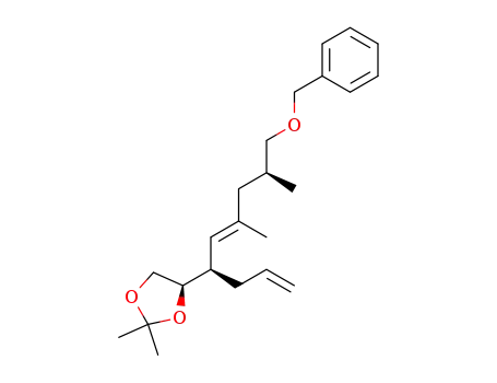 (E)-(4R,8S)-9-benzyloxy-6,8-dimethyl-4-<(5R)-2,2-dimethyl-1,3-dioxolan-4-yl>non-1,5-diene