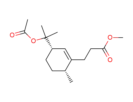 (1R,4S)-8-acetoxy-2-(2-methoxycarbonylethyl)-p-mentha-2,8-diene
