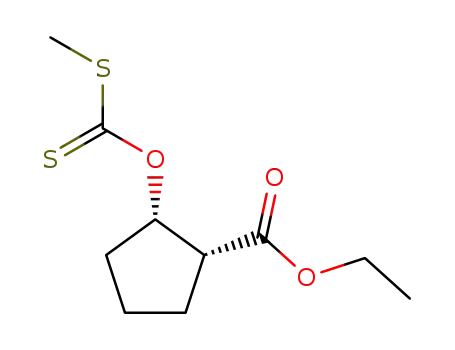 (1R,2S)-2-methylsulfanylthioxocarbonyloxycyclopentanecarboxylic acid ethyl ester