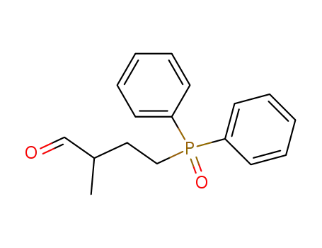 Molecular Structure of 113619-49-1 (Butanal, 4-(diphenylphosphinyl)-2-methyl-)