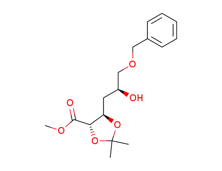 methyl (2S,3R,5R)-6-O-benzyl-2,3-O-isopropylidene-2,3,5-trihydroxyhexanoate