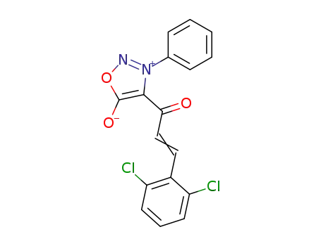 4-<3-(2,6-dichlorophenyl)-1-oxo-2-propenyl>-3-phenylsydnone