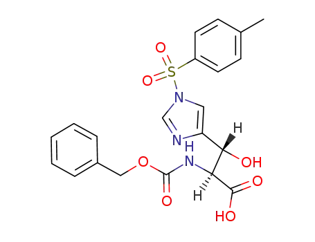 (2S,3R)-2-Benzyloxycarbonylamino-3-hydroxy-3-[1-(toluene-4-sulfonyl)-1H-imidazol-4-yl]-propionic acid
