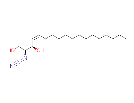 Molecular Structure of 104826-37-1 ((2S,3R,4Z)-2-azido-octadec-4-ene-1,3-diol)