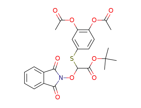 tert-butyl 2-(3,4-diacetoxyphenylthio)-2-(phthalimidoyloxy)acetate