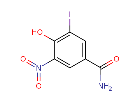 Benzamide,4-hydroxy-3-iodo-5-nitro- cas  25845-22-1