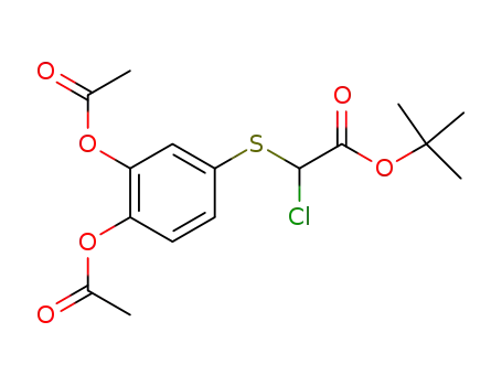 tert-butyl 2-chloro-2-(3,4-diacetoxyphenylthio)acetate