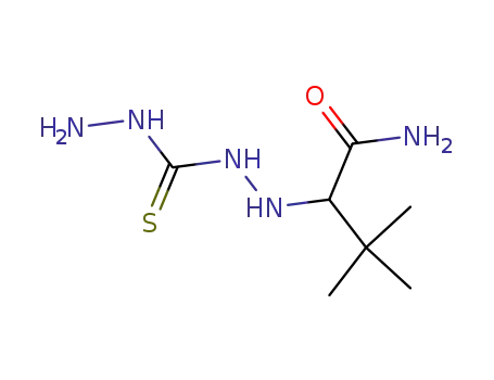 Molecular Structure of 94128-25-3 (2-[2-(hydrazinocarbonothioyl)hydrazino]-3,3-dimethylbutanamide)