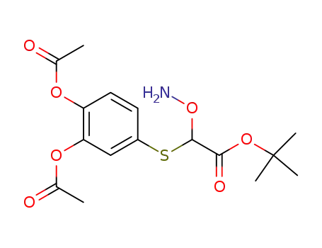 tert-butyl 2-aminoxy-2-(3,4-diacetoxyphenylthio)acetate